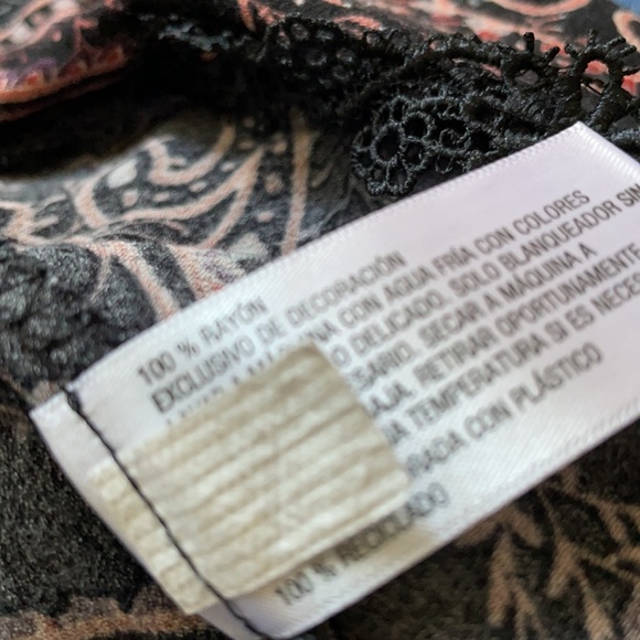 CLEARANCE /Make an offer! EXHILARATION Paisley print tunic dress blouse -XL - Picture 9 of 10